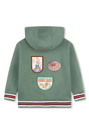 green cotton hoodie KENZO KIDS | K60776632